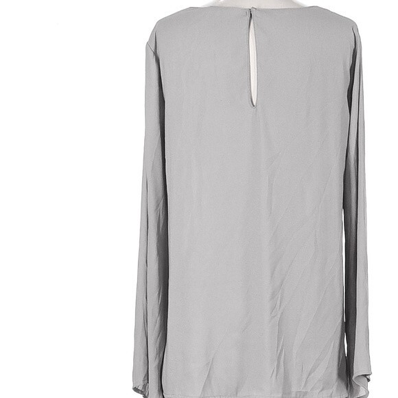 Lush cross front long sleeve gray blouse top size small - Picture 2 of 4